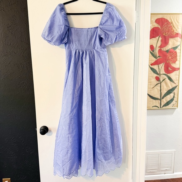 Hill House The Matilda Dress in Hyacinth Organza Dot Size Small - Picture 7 of 8